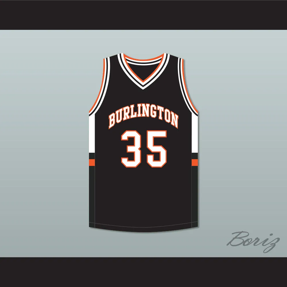 Tony Romo 35 Burlington High School Demons Black Basketball Jersey