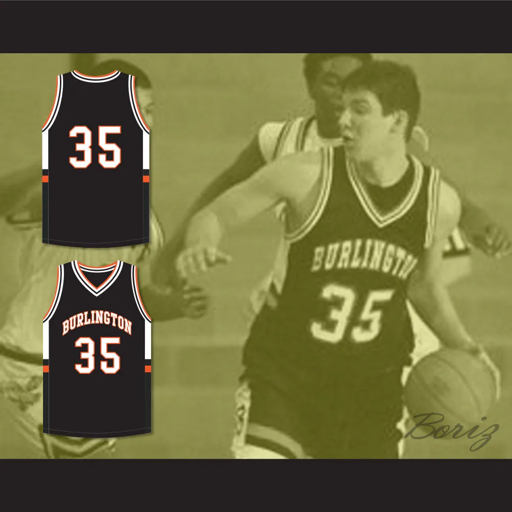 Tony Romo 35 Burlington High School Demons Black Basketball Jersey