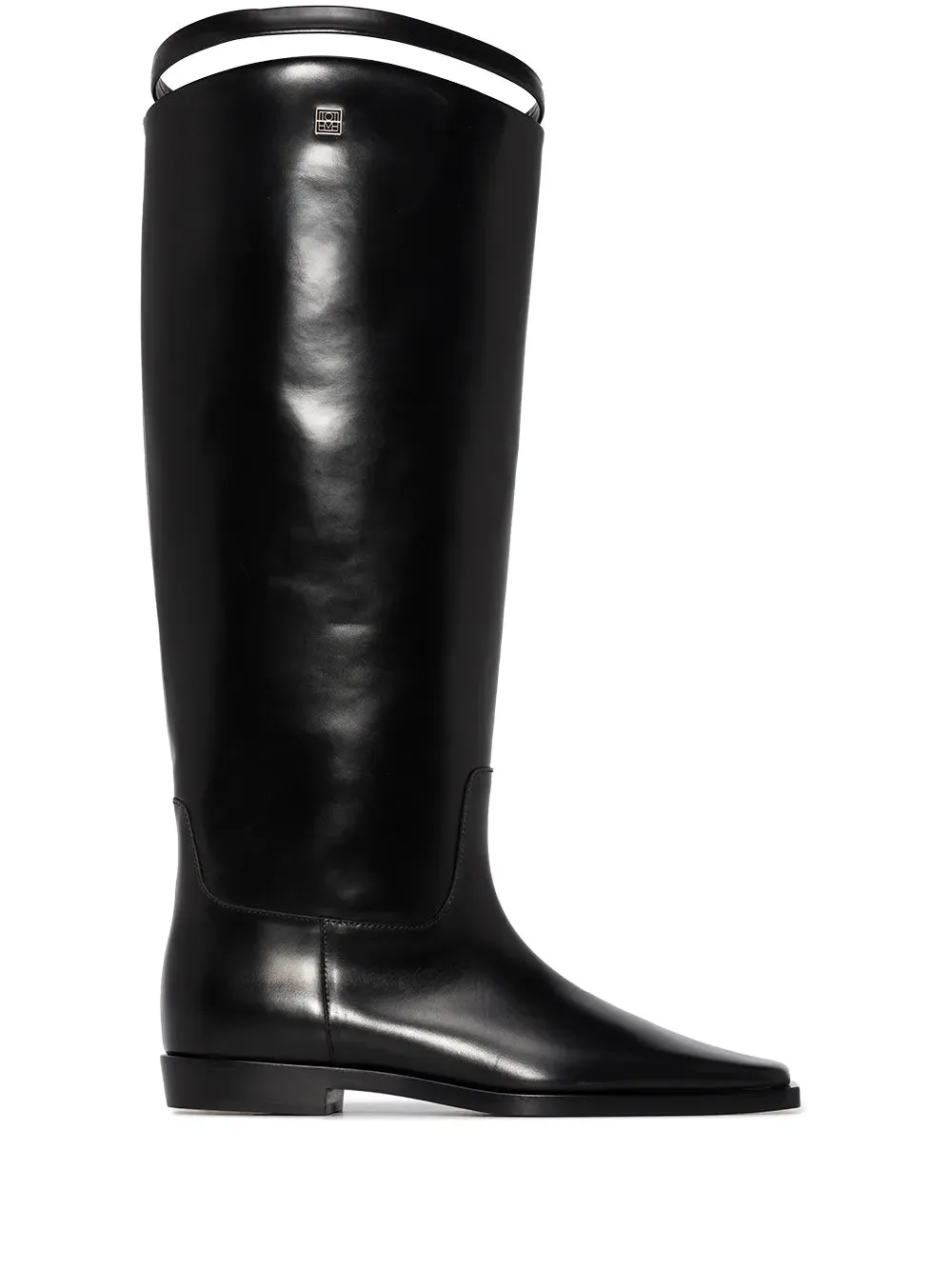 TOTEME square-toe strap riding boots