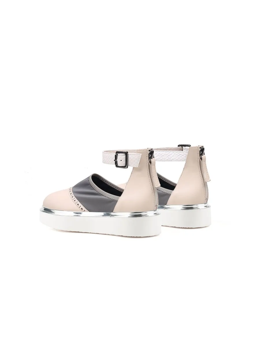 Tulip Ankle Strap Crepe Pink Sandal