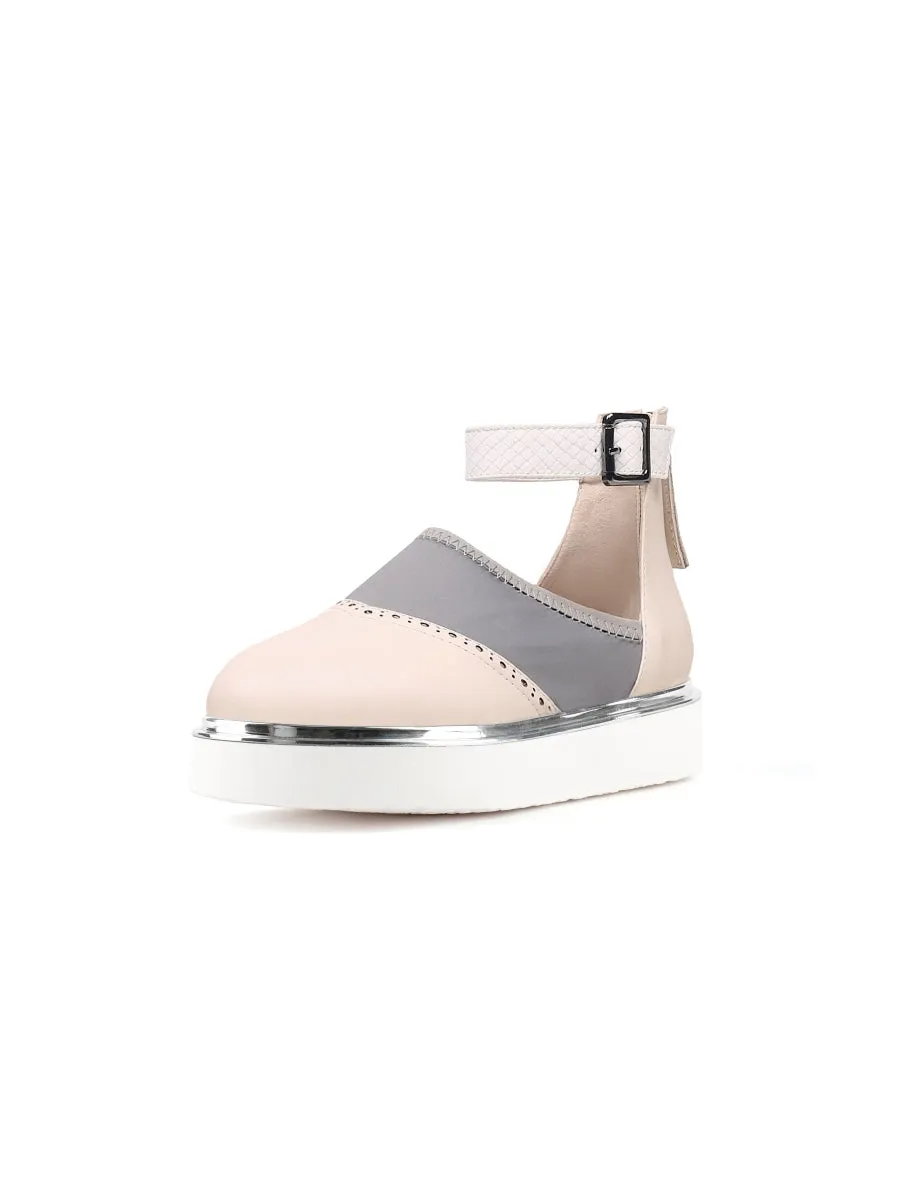 Tulip Ankle Strap Crepe Pink Sandal