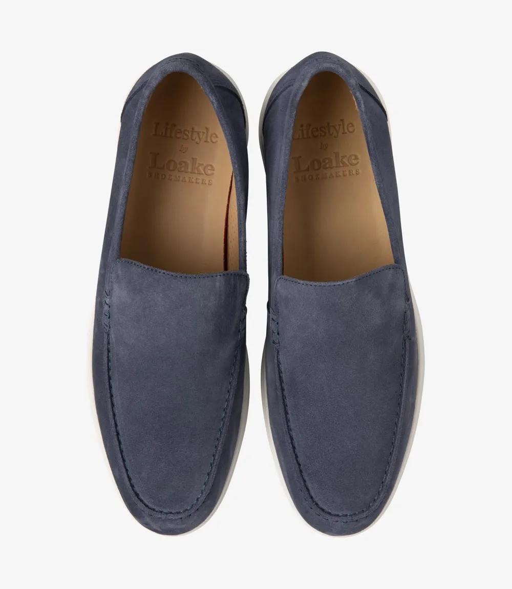 Tuscany Denim Blue Suede