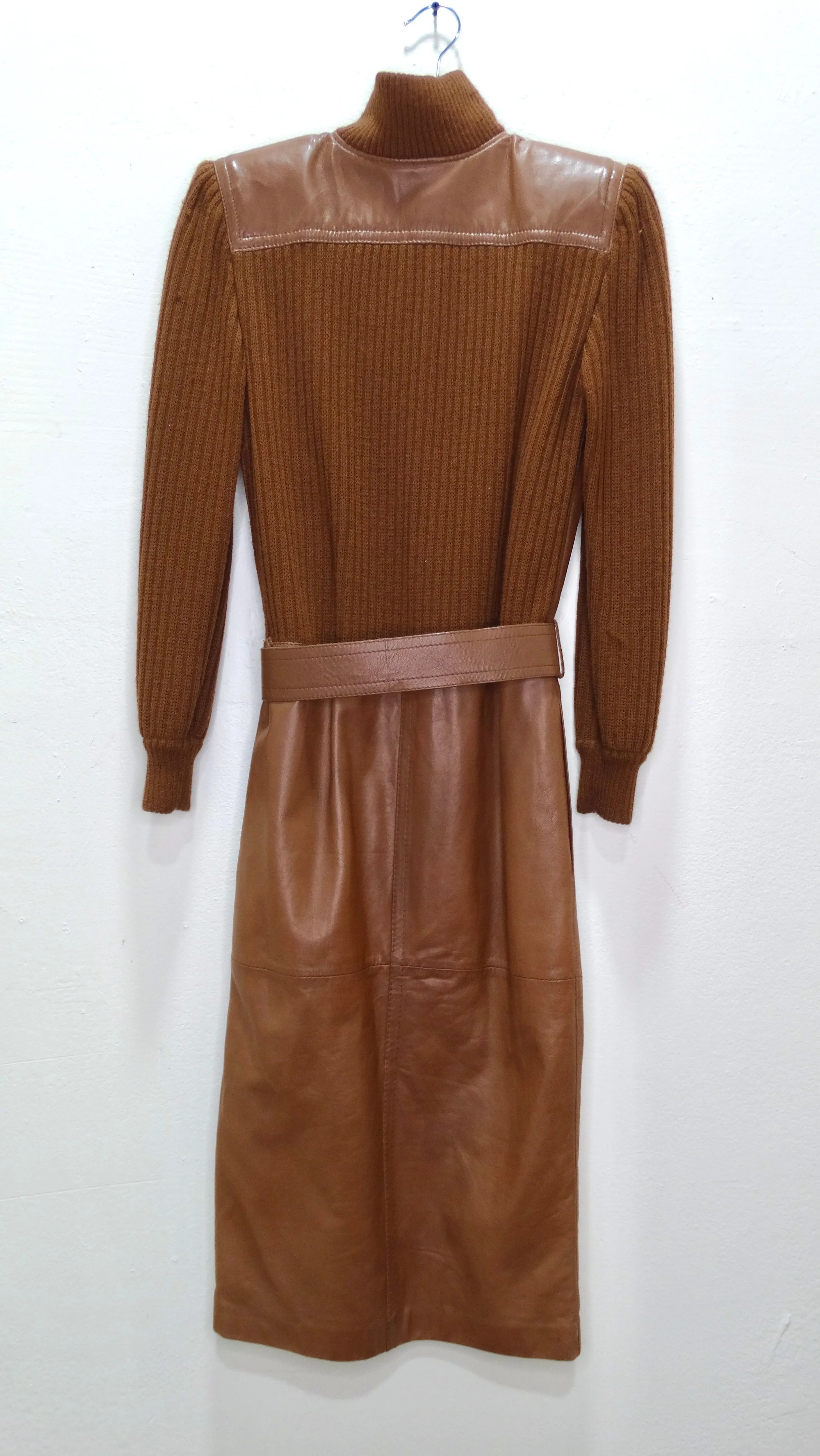 Valentino 1980's Leather Dress/Jacket