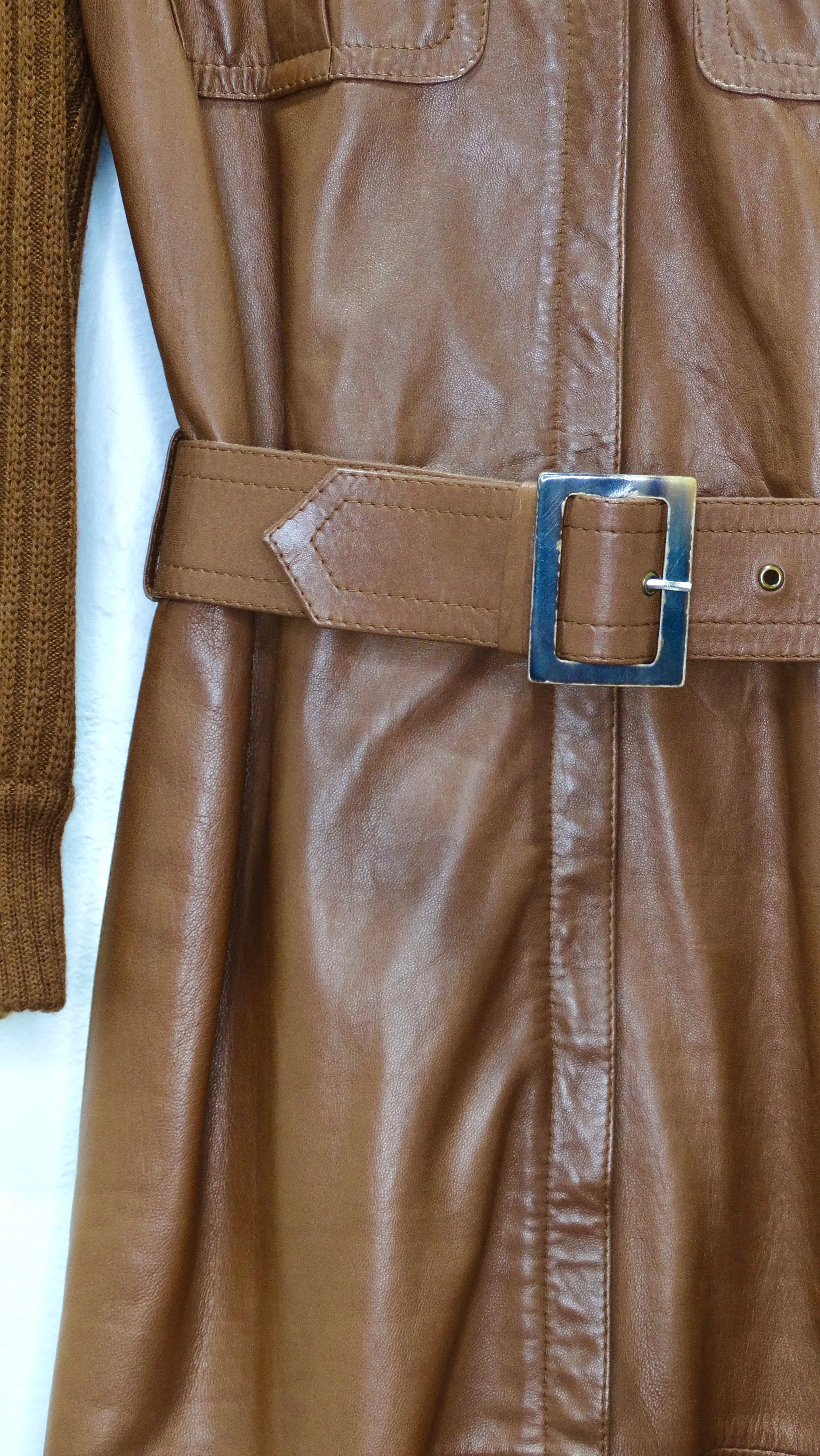 Valentino 1980's Leather Dress/Jacket
