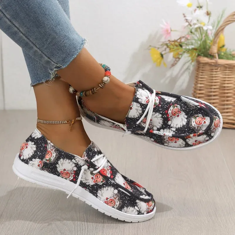 Victoria's Frayed Denim Loafers