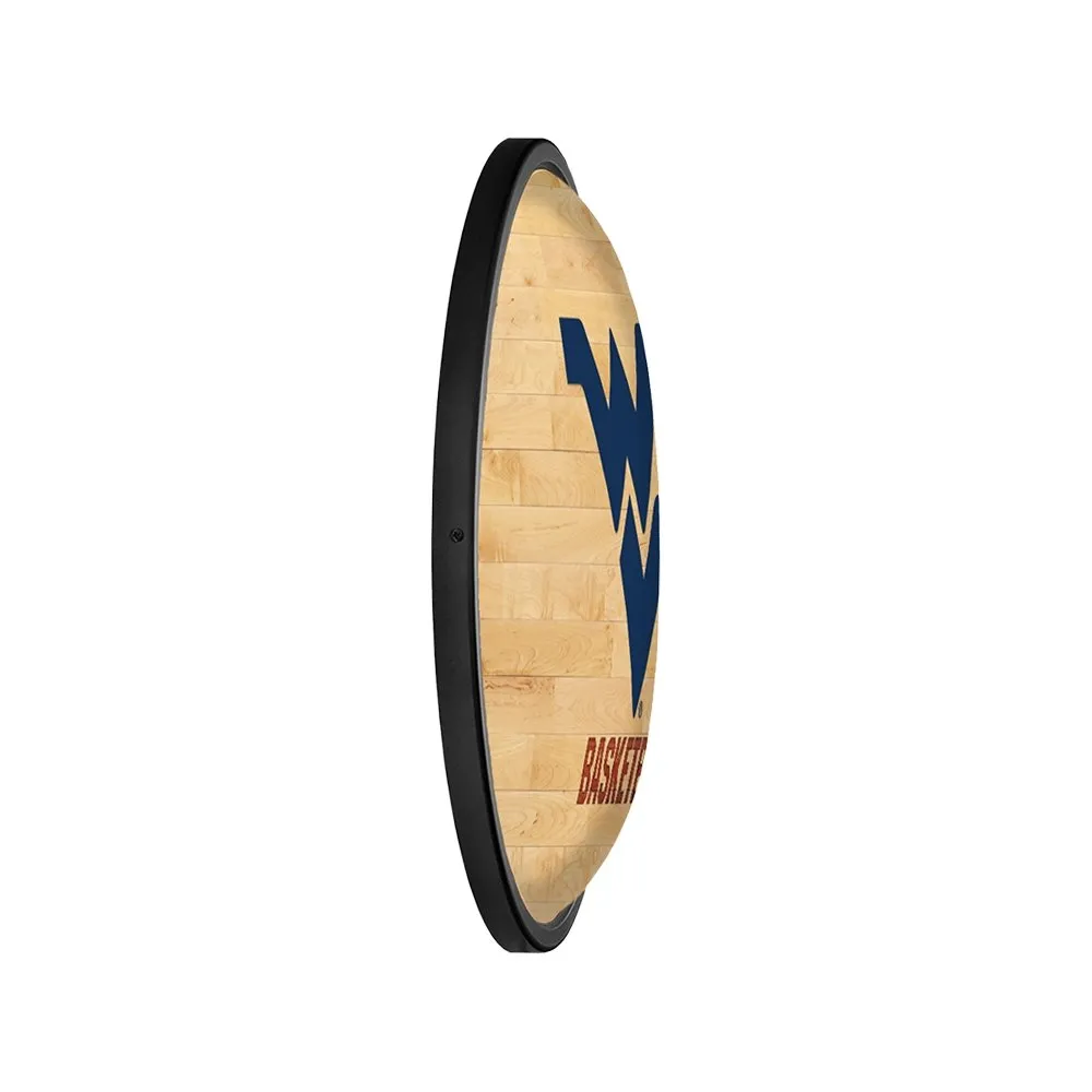 West Virginia Mountaineers: Hardwood - Oval Slimline Lighted Wall Sign