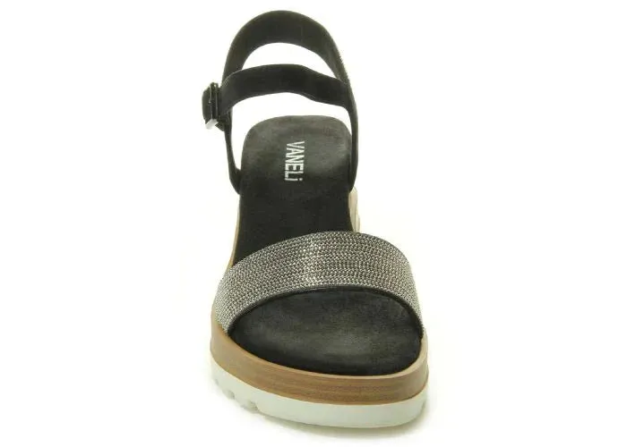WOMEN'S VANELI CEDRA WEDGE SANDAL | BLACK SUEDE