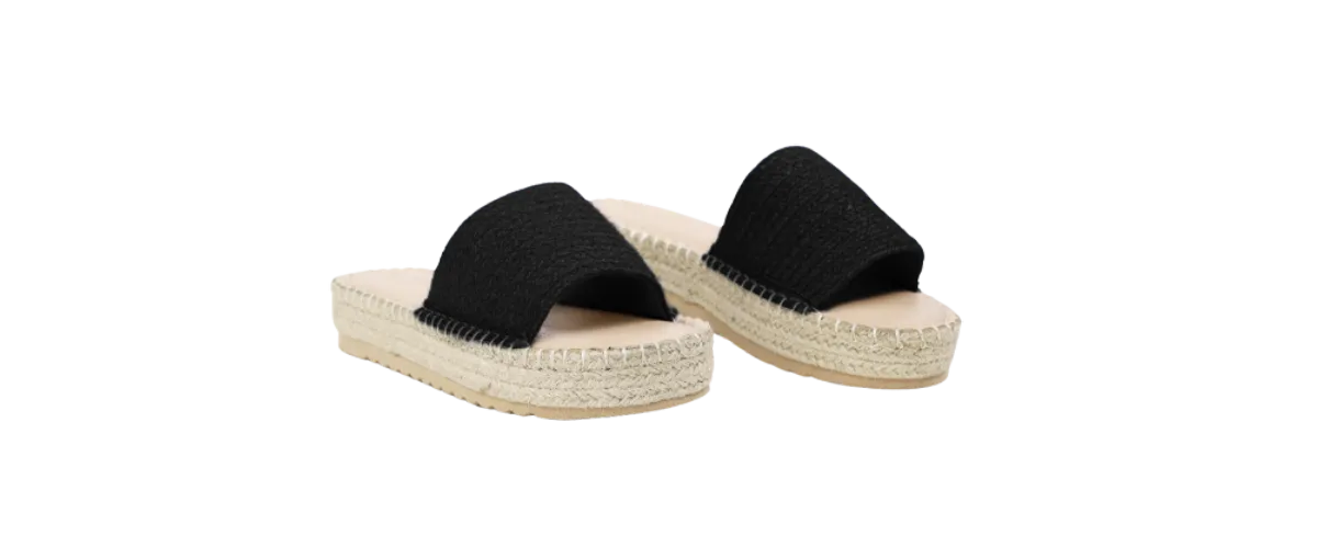 Woven Straw Platform Sandals