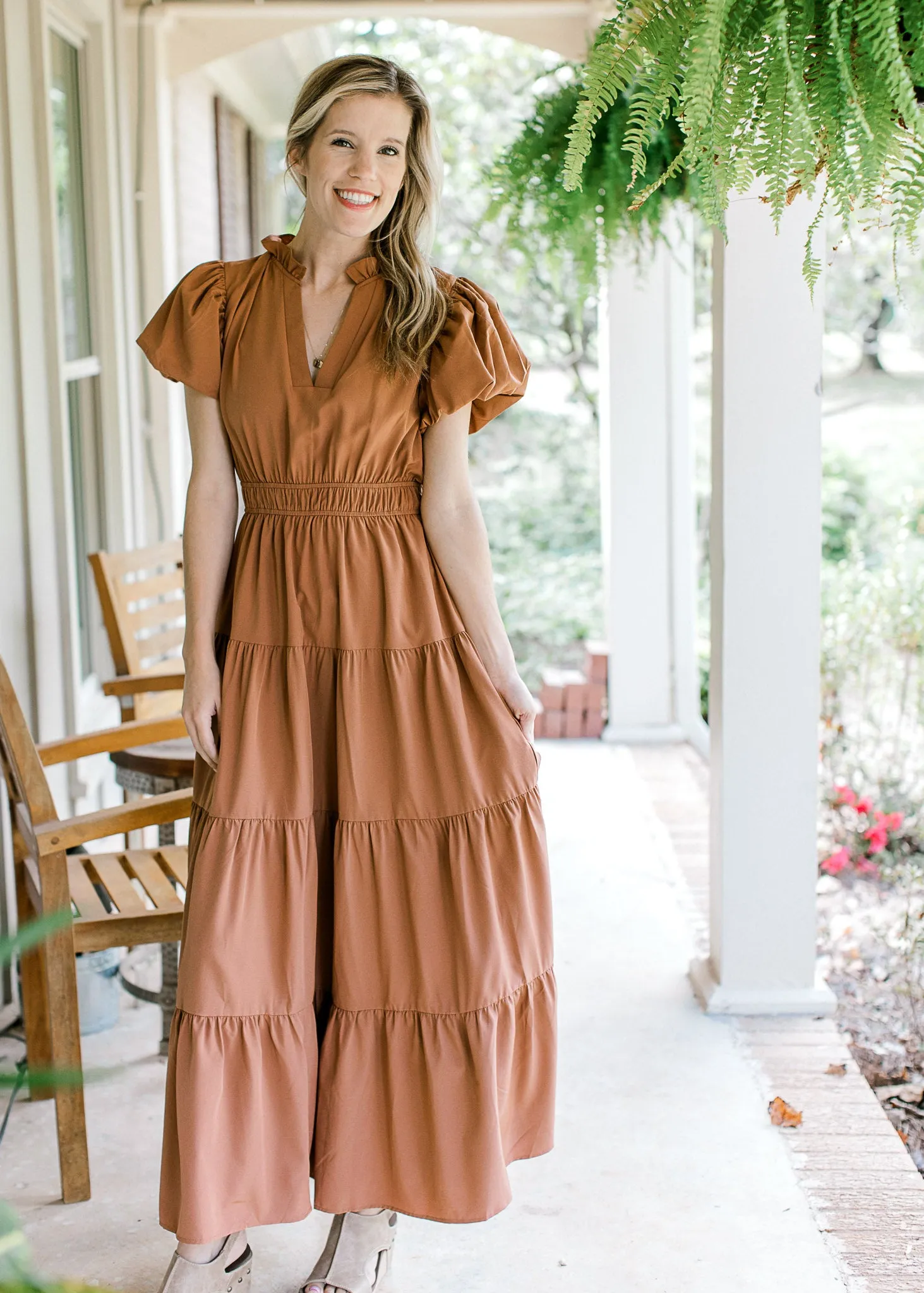 XZ Sisterhood Camel dress