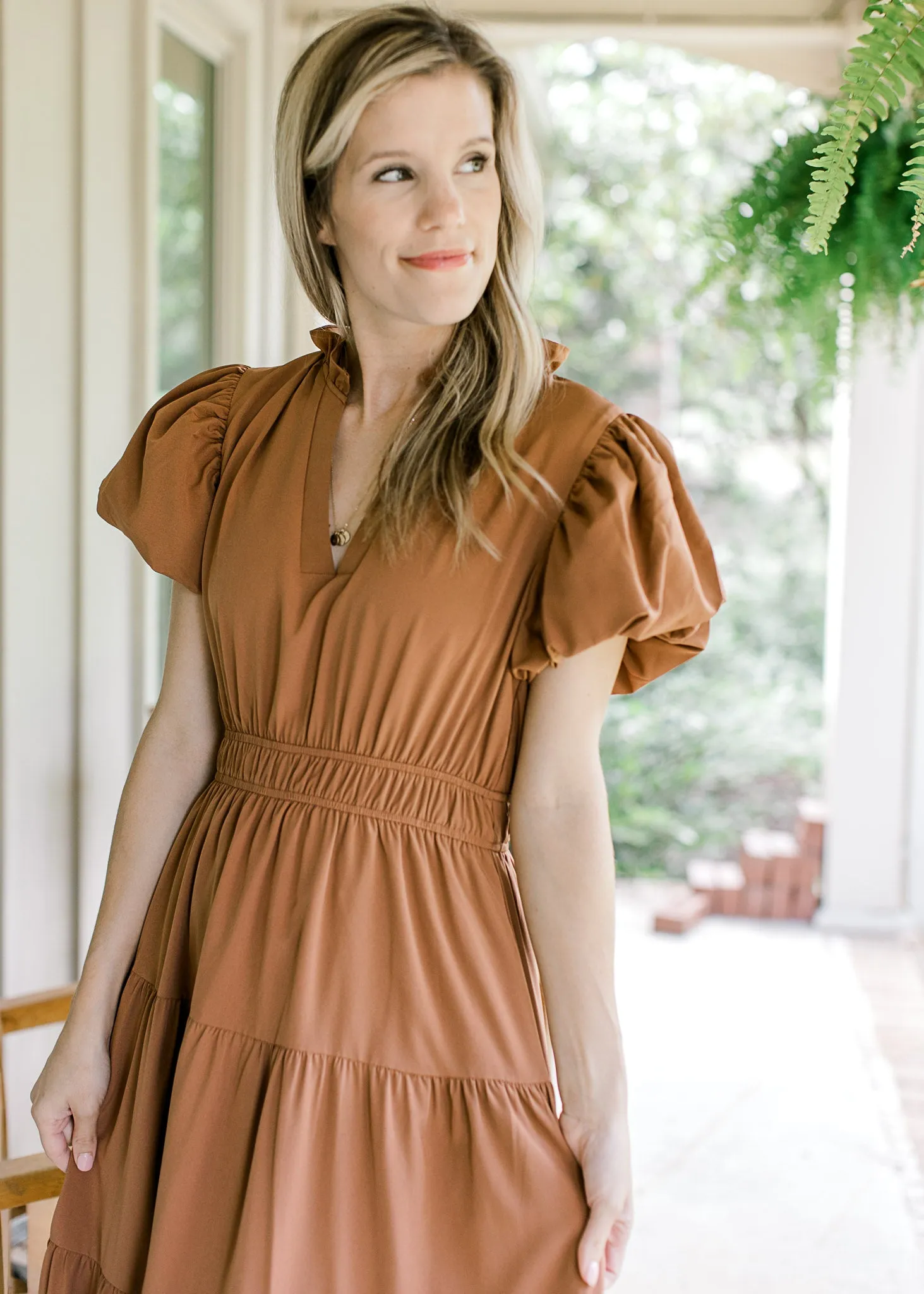 XZ Sisterhood Camel dress