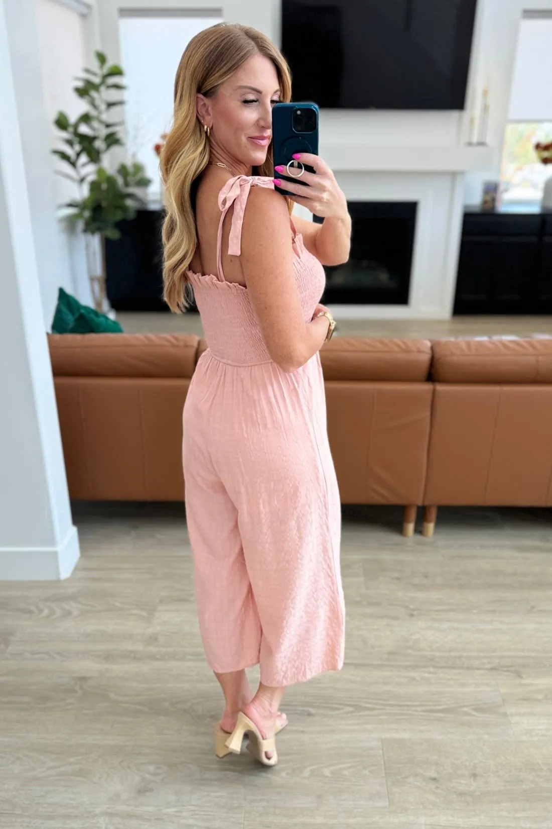 You Swoon, You Sigh Ruffle Neckline Jumpsuit